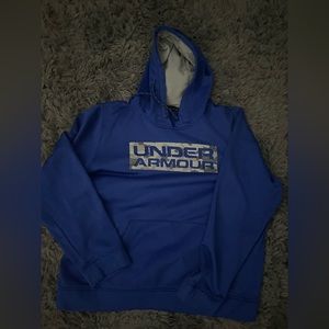 Under Armour hoodie with camo text logo